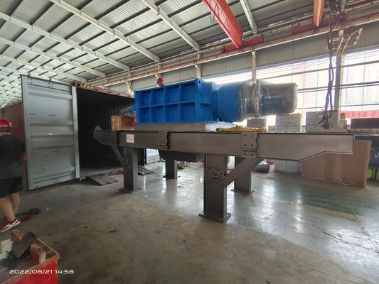 8000KG απορριμμάτων χαρτόνι Shredder Βιομηχανικό χαρτί Shredder Machine