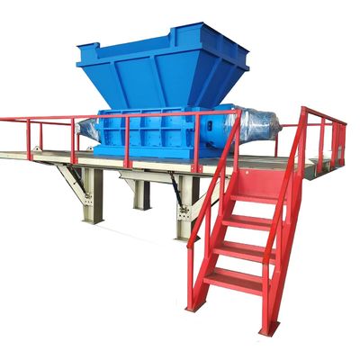8000KG βάρος από ανοξείδωτο χάλυβα απορρίμματα μεταλλικών θρυμματιστών με μεταγωγική συντρίμμια μηχανή