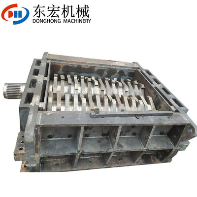 90KW ξύλο/ μέταλλο/ καουτσούκ/ πλαστικό/ χαρτόνι Shredder Machine με Chamber Box Knife Blade