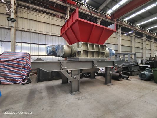110kW High Torque Shredder για βιομηχανικά απόβλητα και λύσεις ανακύκλωσης σκληρού πλαστικού