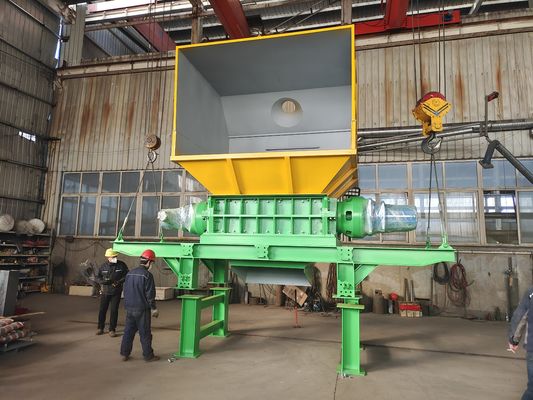 110kW ισχύς Δύο άξονες Αλουμινίου Scrap Crusher ευέλικτη και μακροχρόνια για θρυμματισμό